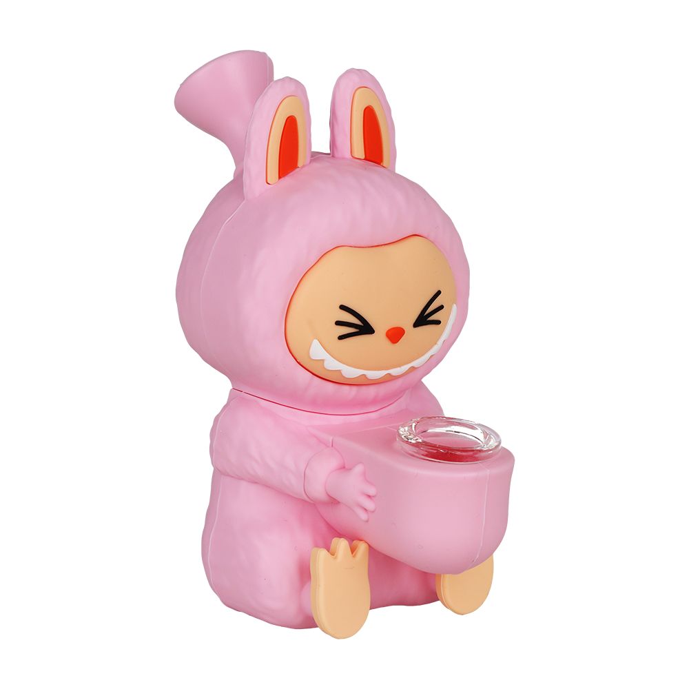 4CT BUNDLE - Funny Animal Silicone Water Pipe - 5.5" / Assorted Colors, BDD Wholesale