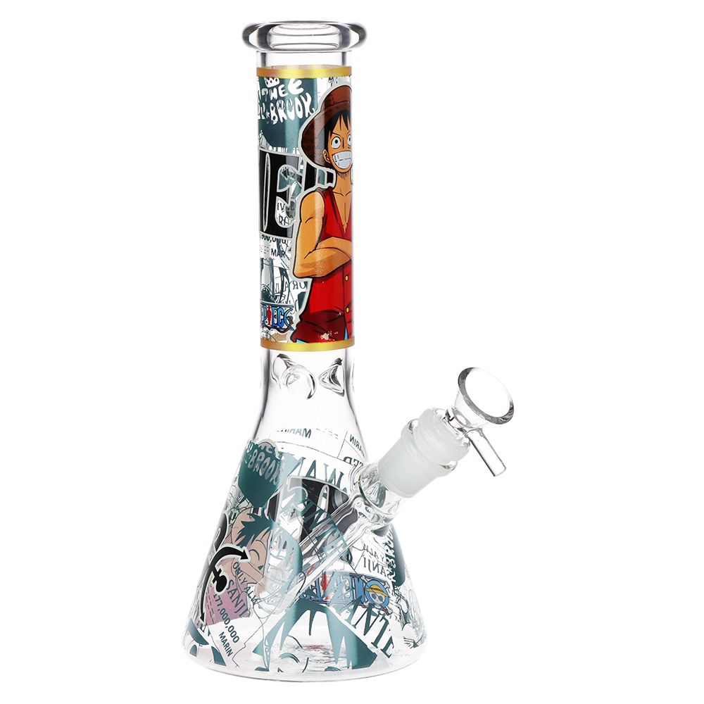 One Treasure Beaker Glass Water Pipe | 10.25" | 14mm F, BDD Wholesale