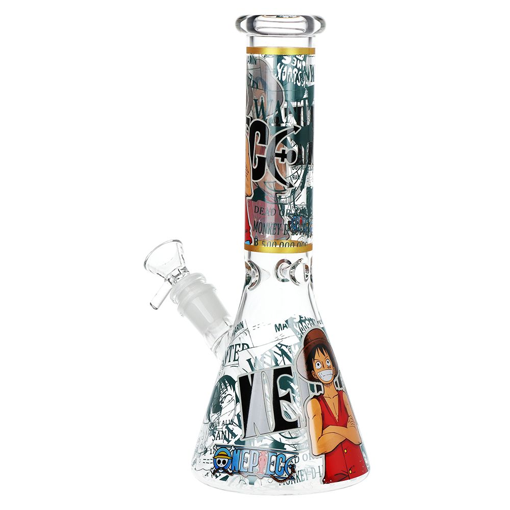 One Treasure Beaker Glass Water Pipe | 10.25" | 14mm F, BDD Wholesale