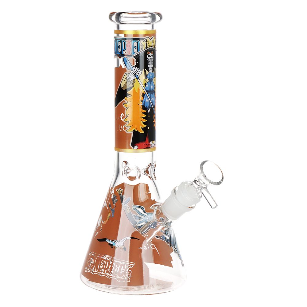 One Treasure Beaker Glass Water Pipe | 10.25" | 14mm F, BDD Wholesale