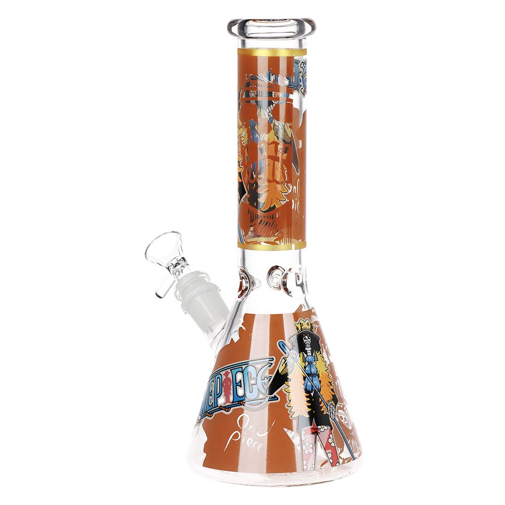 One Treasure Beaker Glass Water Pipe | 10.25" | 14mm F, BDD Wholesale