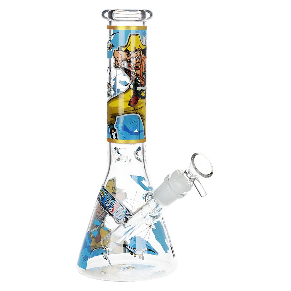 One Treasure Beaker Glass Water Pipe | 10.25" | 14mm F, BDD Wholesale