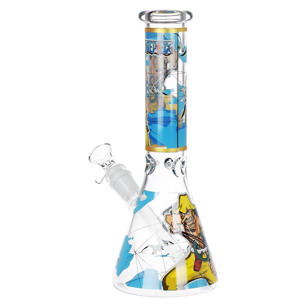 One Treasure Beaker Glass Water Pipe | 10.25" | 14mm F, BDD Wholesale