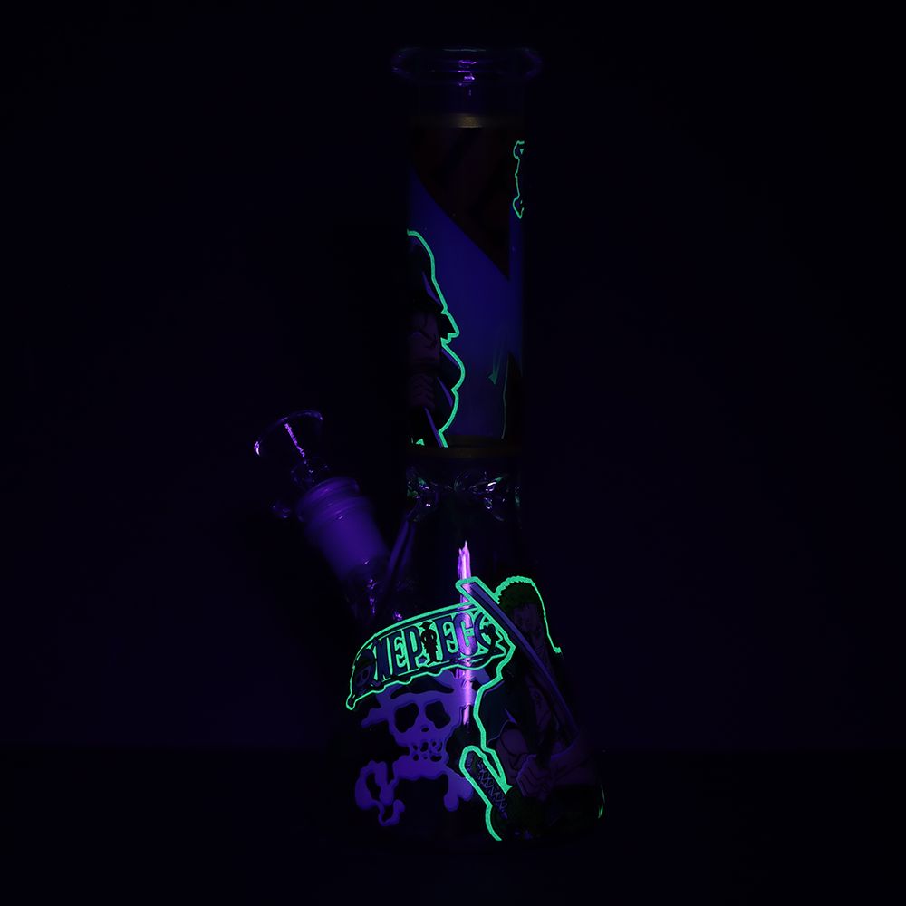 One Treasure Beaker Glass Water Pipe | 10.25" | 14mm F, BDD Wholesale