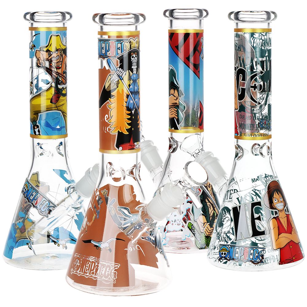 One Treasure Beaker Glass Water Pipe | 10.25" | 14mm F, BDD Wholesale