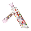 Happy Feels Kitty Glass Bubbler - 6" / 14mm F, BDD Wholesale