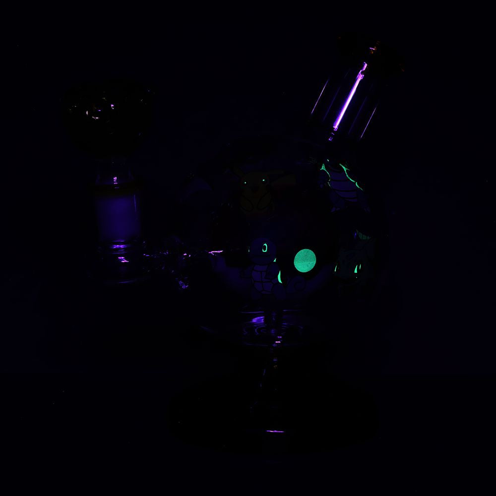 Playful Creatures Ball Glass Water Pipe - 6" / 14mm F, BDD Wholesale
