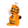 Stoned Orange Cat Glass & Vinyl Water Pipe - 8.7" / 14mm F, BDD Wholesale