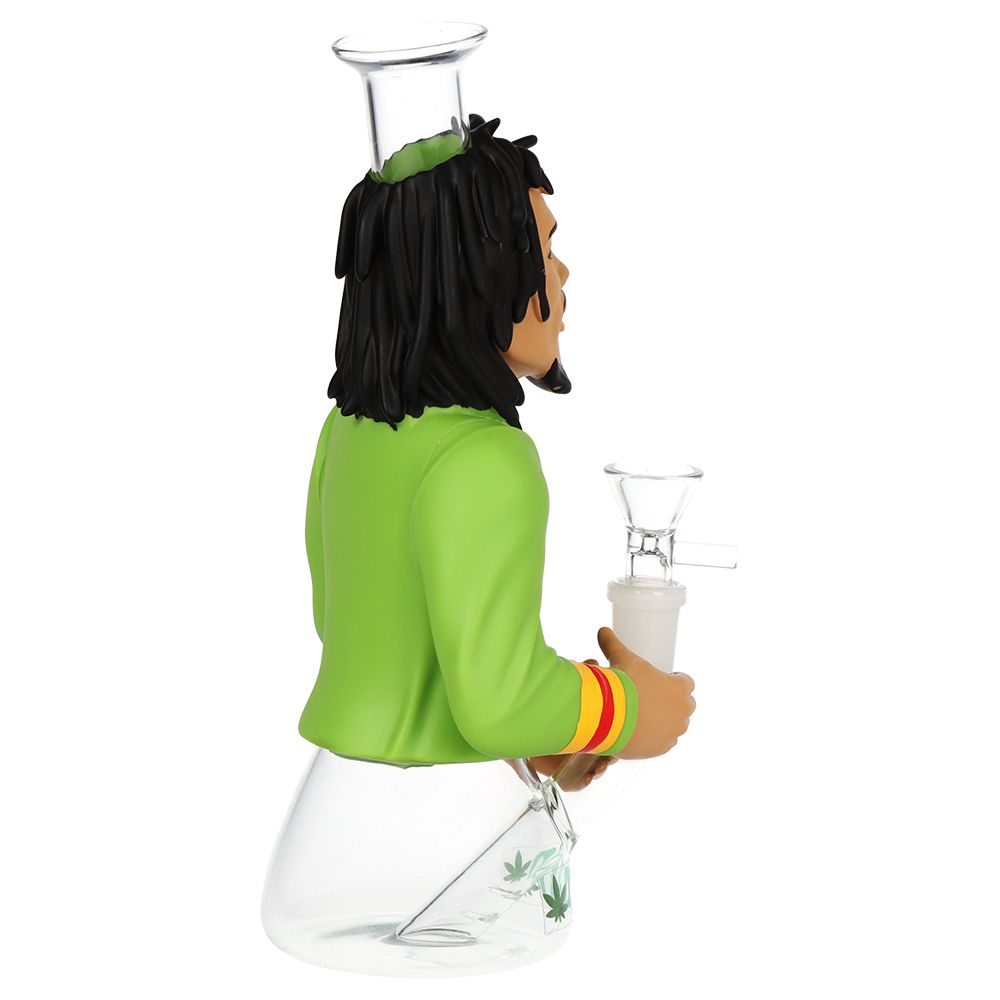 Reggae Legend Glass & Vinyl Water Pipe - 9" / 14mm F, BDD Wholesale