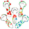 5CT BUNDLE - Nature's Bounty Glow Glass Spoon Pipes - 4" / Assorted Designs, BDD Wholesale