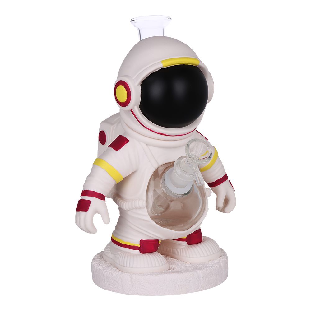 Spaceman Glass & Vinyl Water Pipe - 10" / 14mm F, BDD Wholesale