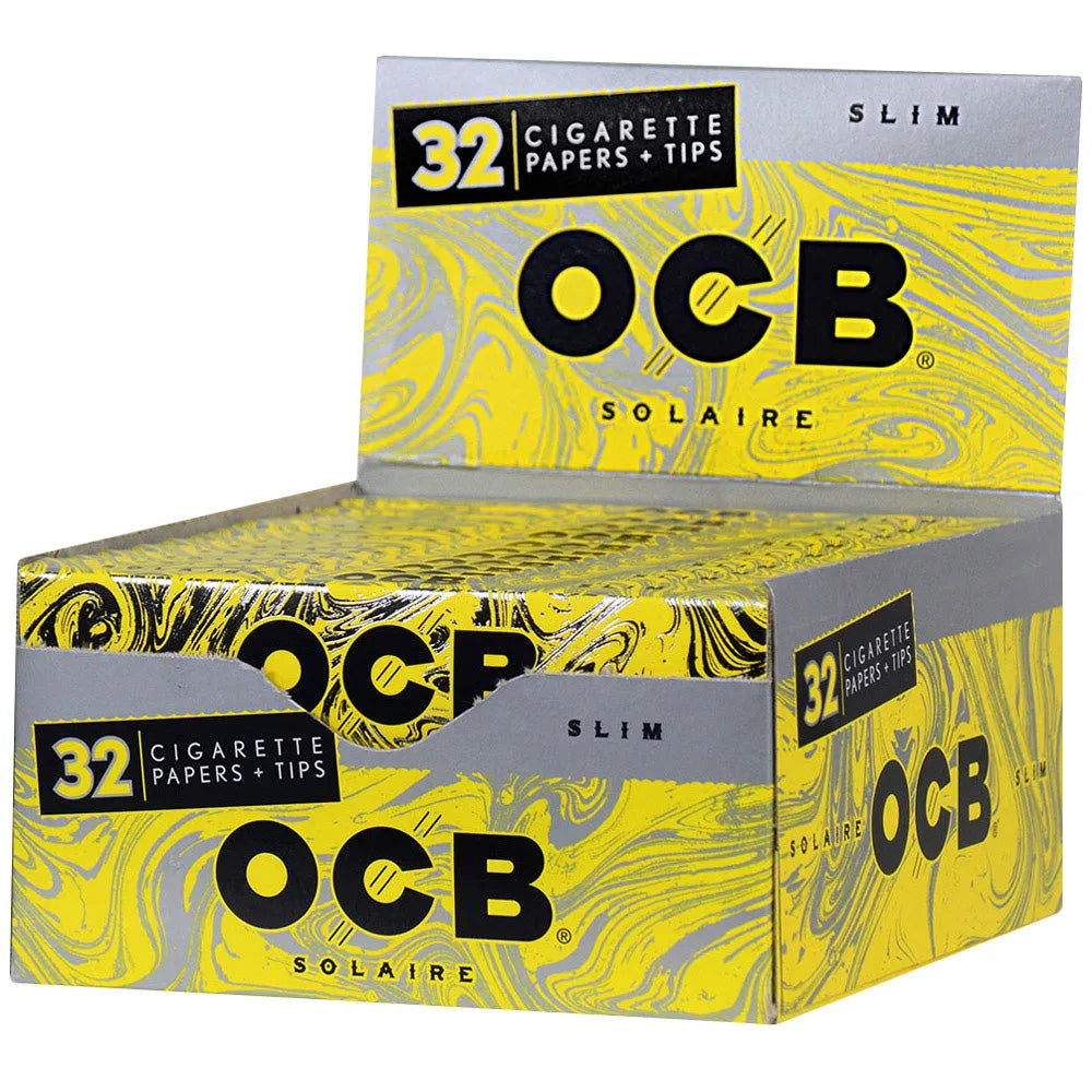 OCB Solaire Slim Rolling Papers & Tips, BDD Wholesale