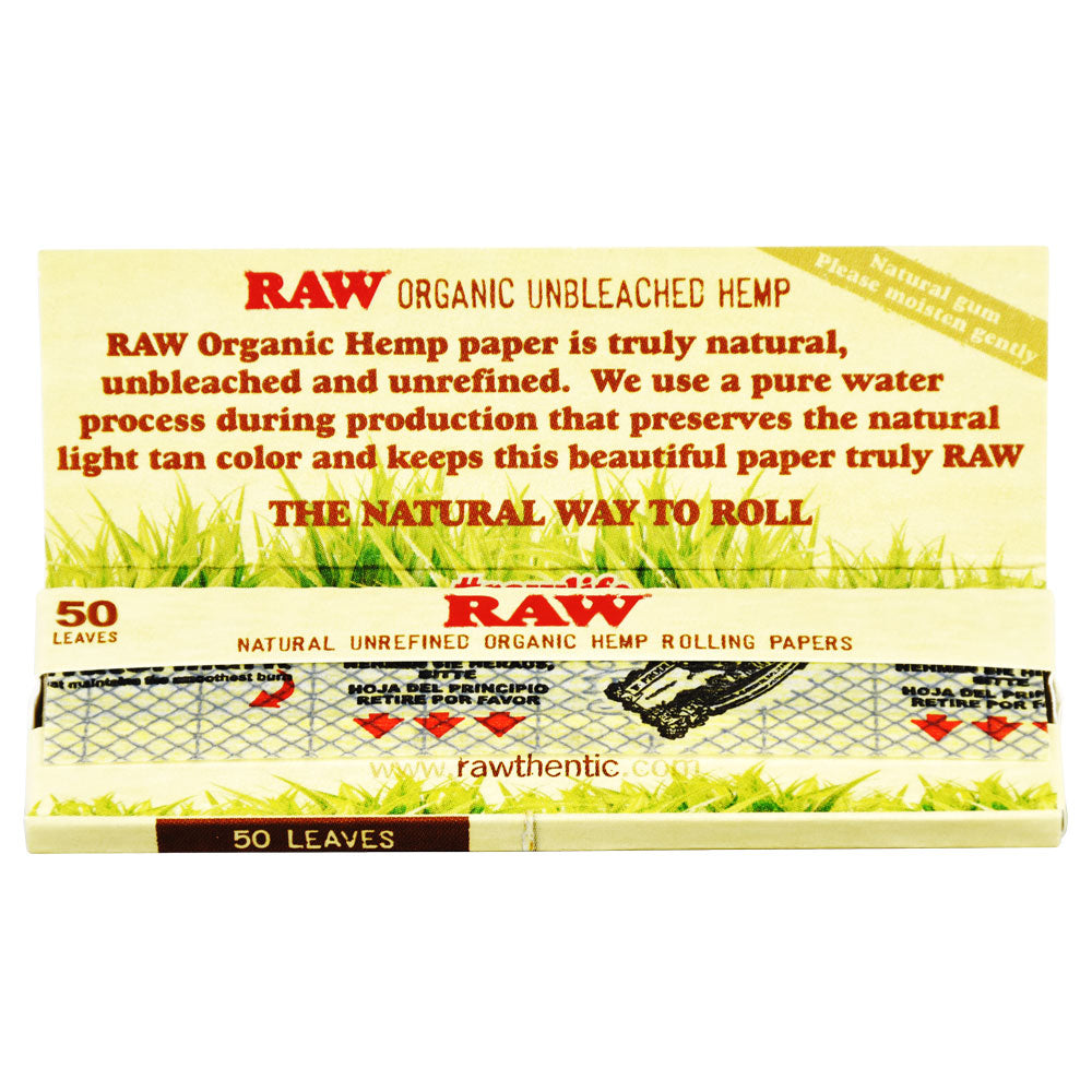 Raw Organic Hemp Rolling Papers, BDD Wholesale