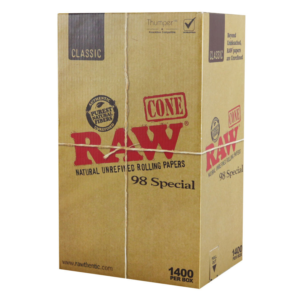 RAW Classic 98 Special Cones - 1400pc Box, BDD Wholesale
