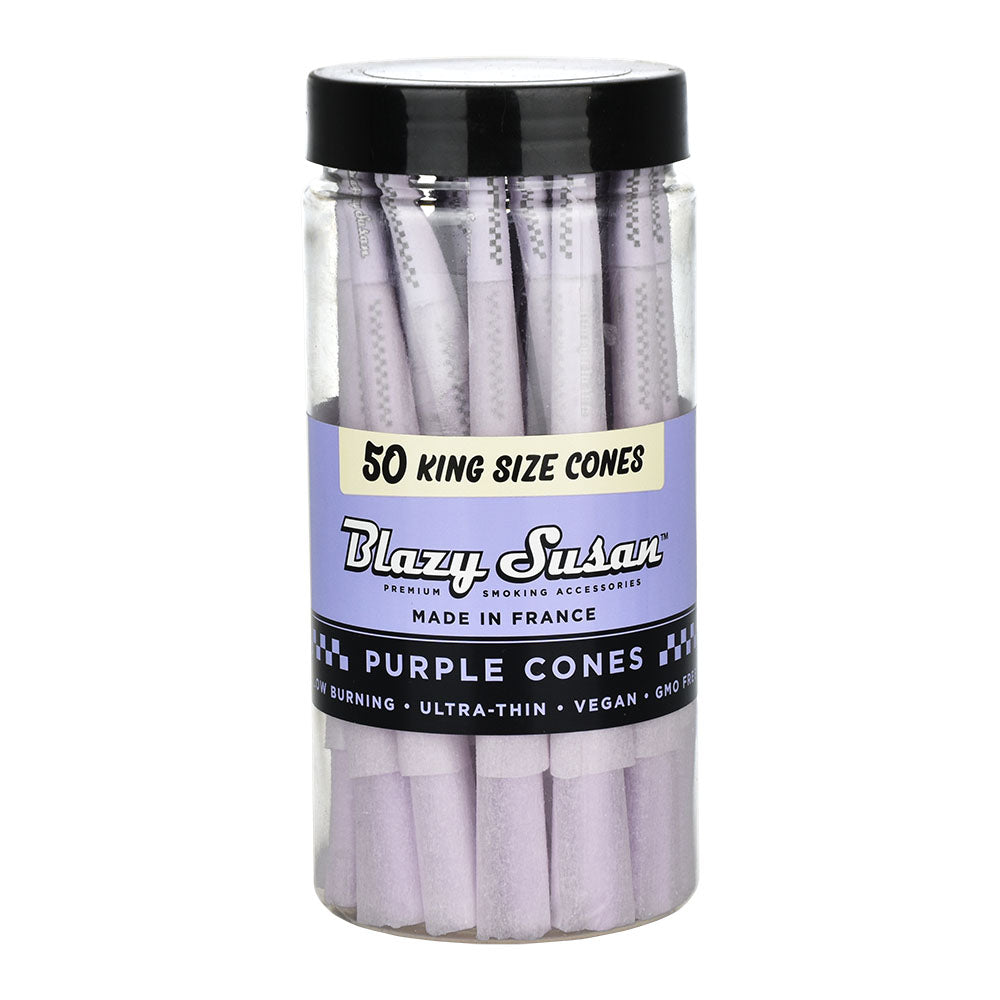 Blazy Susan Purple Pre-Rolled Cones | 50pk, BDD Wholesale