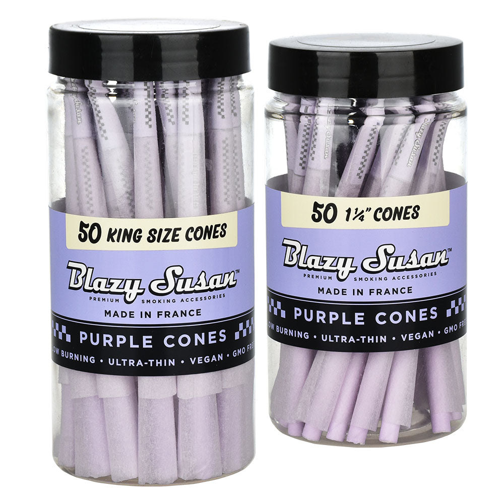 Blazy Susan Purple Pre-Rolled Cones | 50pk, BDD Wholesale