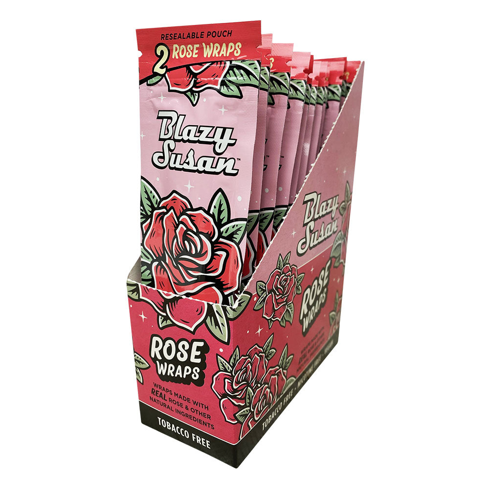 25pc Display - Blazy Susan Rose Wraps - 2pk, BDD Wholesale