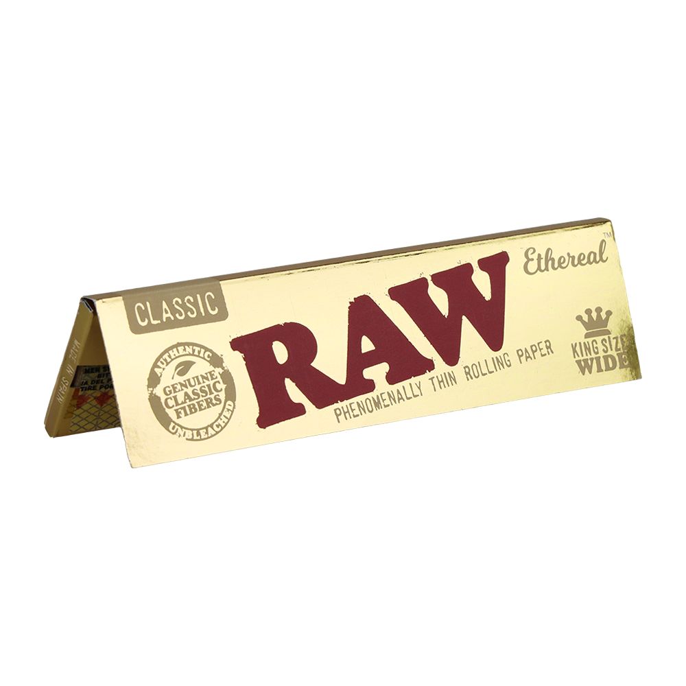 24CT DISPLAY - Raw Ethereal Rolling Papers - Classic / 50pc / 1 1/4", BDD Wholesale