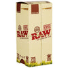 RAW Backrolled Organic Hemp Cones | King Size | 75ct Box, BDD Wholesale