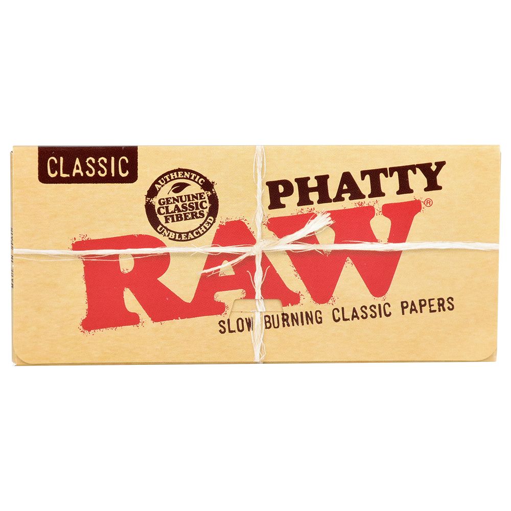 24PK DISPLAY - RAW Classic Rolling Papers - Phatty / 32pc, BDD Wholesale