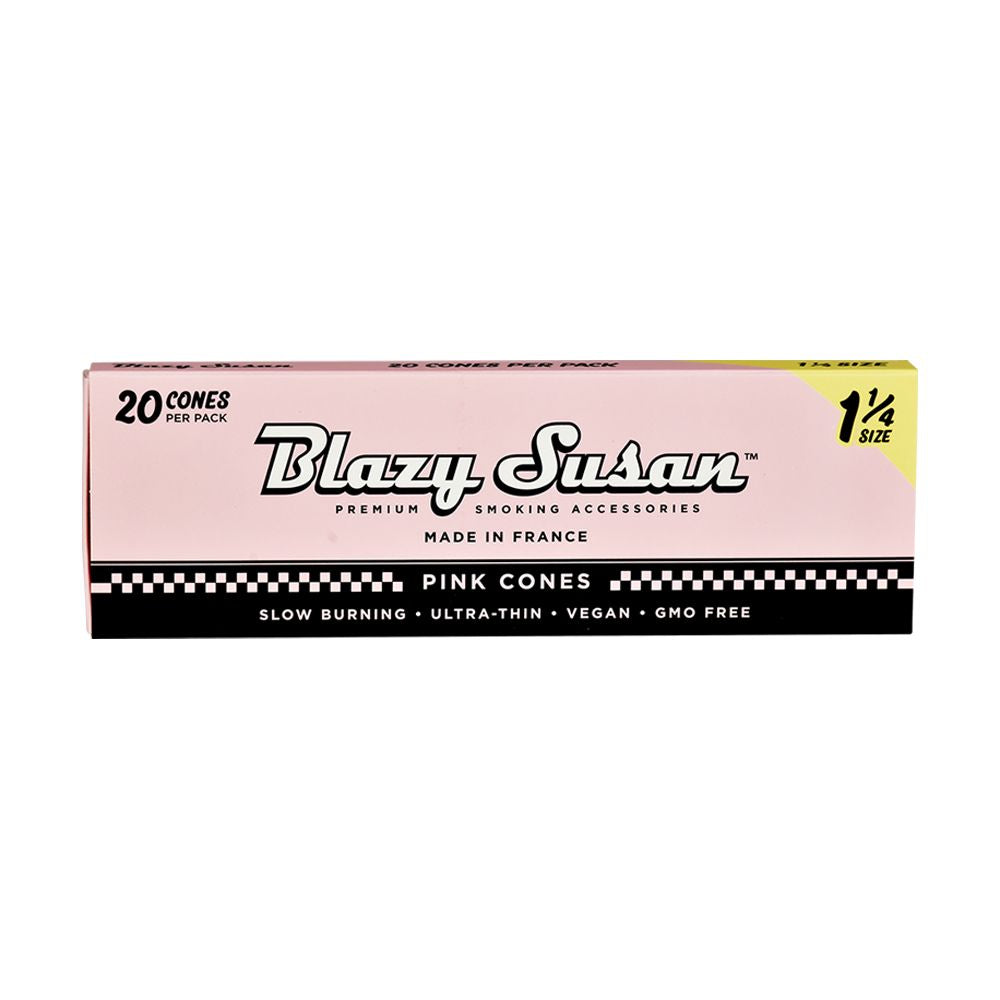 Blazy Susan Pre-Rolled Cones Slide Box | 1 1/4 | 20pc | 12pk Display Blazy Susan Pre-Rolled Cones Slide Box | 1 1/4 | Cone, BDD Wholesale