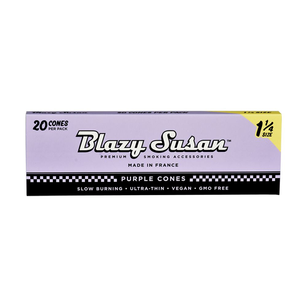 Blazy Susan Pre-Rolled Cones Slide Box | 1 1/4 | 20pc | 12pk Display Blazy Susan Pre-Rolled Cones Slide Box | 1 1/4 | Cone, BDD Wholesale