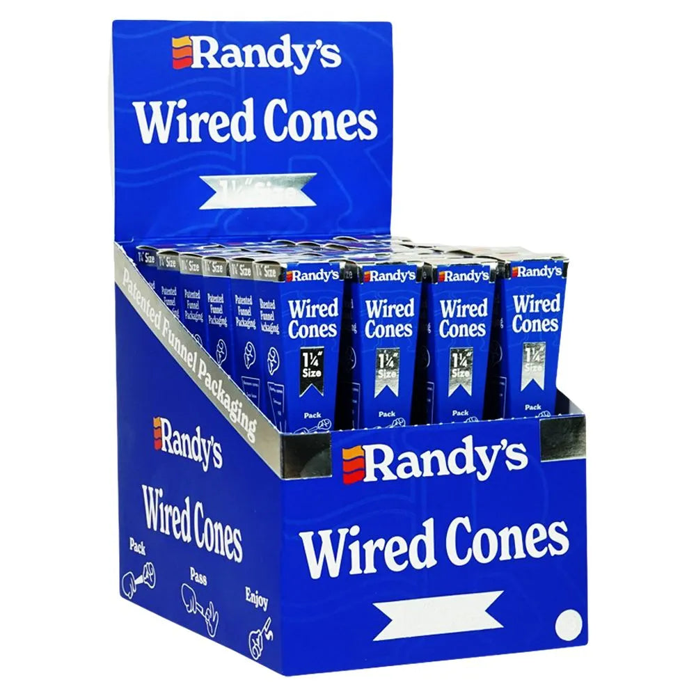 24CT DISPLAY - Randy's Wired Cones - 3pc / 1 1/4, BDD Wholesale