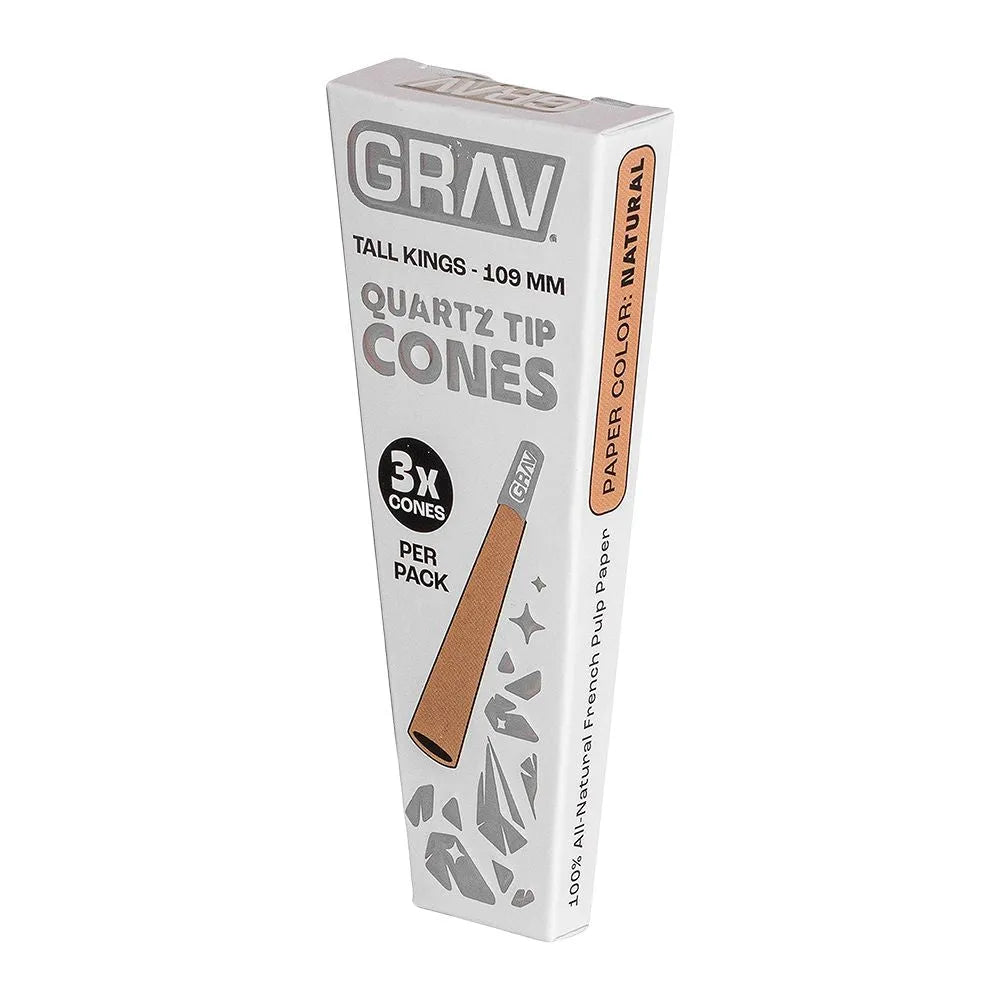 GRAV Quartz Tip Pre-Rolled Cones | Natural | 16pk Display, BDD Wholesale