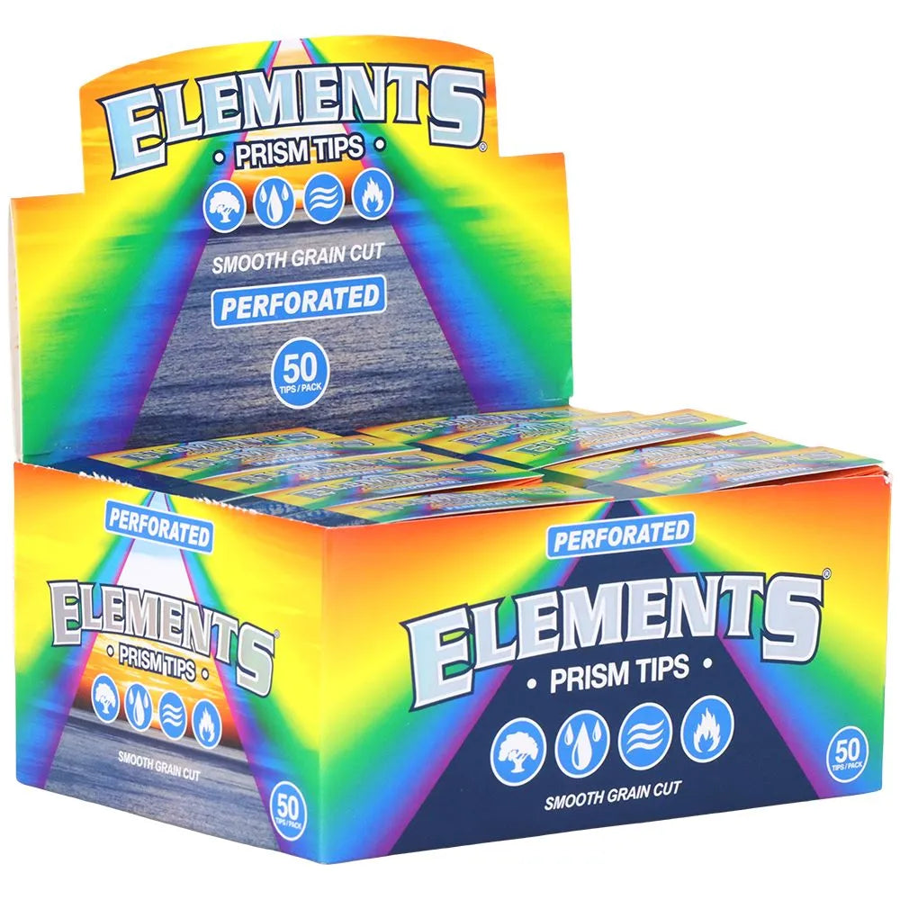 50PK DISPLAY - Elements Prism Perforated Tips - 50pc, BDD Wholesale
