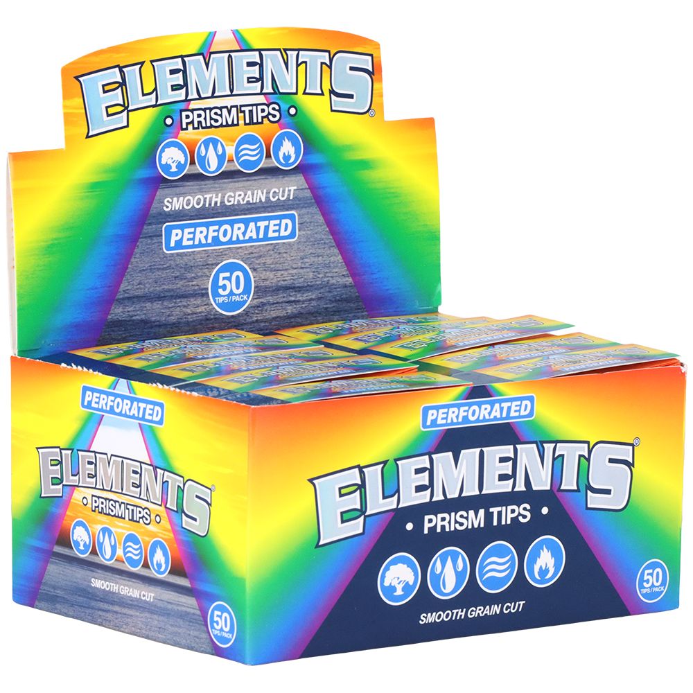 50PK DISPLAY - Elements Prism Perforated Tips - 50pc, BDD Wholesale