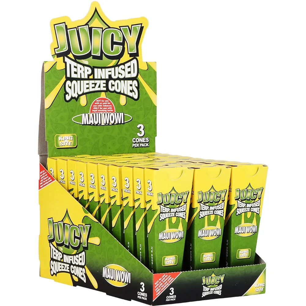 Juicy Terp Infused Squeeze Cones | Maui Wowi | 30pk Display, BDD Wholesale