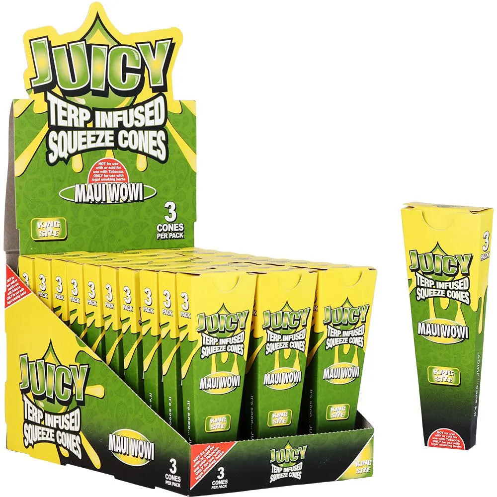 Juicy Terp Infused Squeeze Cones | Maui Wowi | 30pk Display, BDD Wholesale