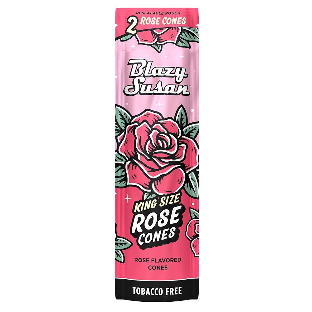 10CT DISPLAY - Blazy Susan Rose Cones - 2PK, BDD Wholesale
