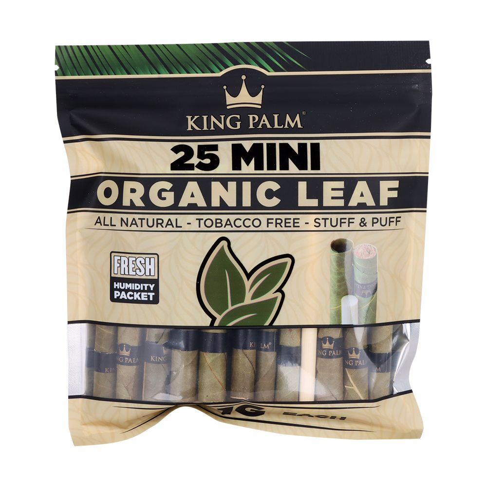4CT DISPLAY - King Palm Hand Rolled Leaf - 25pc / Mini, BDD Wholesale