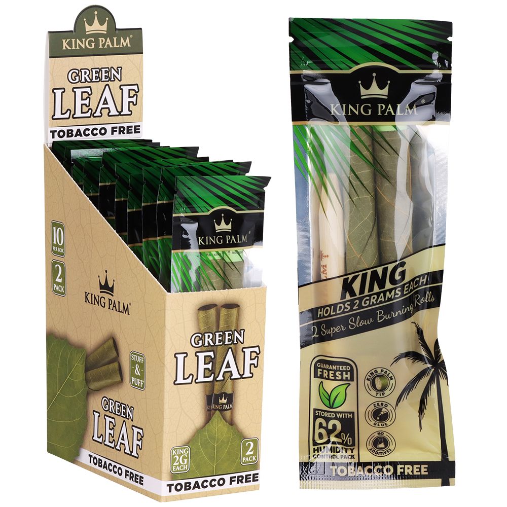 10CT DISPLAY - King Palms Pre-Roll Wraps - 2pc / King Size, BDD Wholesale
