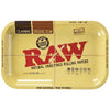 11" x 7" Raw Aluminum High Sided Rolling Tray, BDD Wholesale
