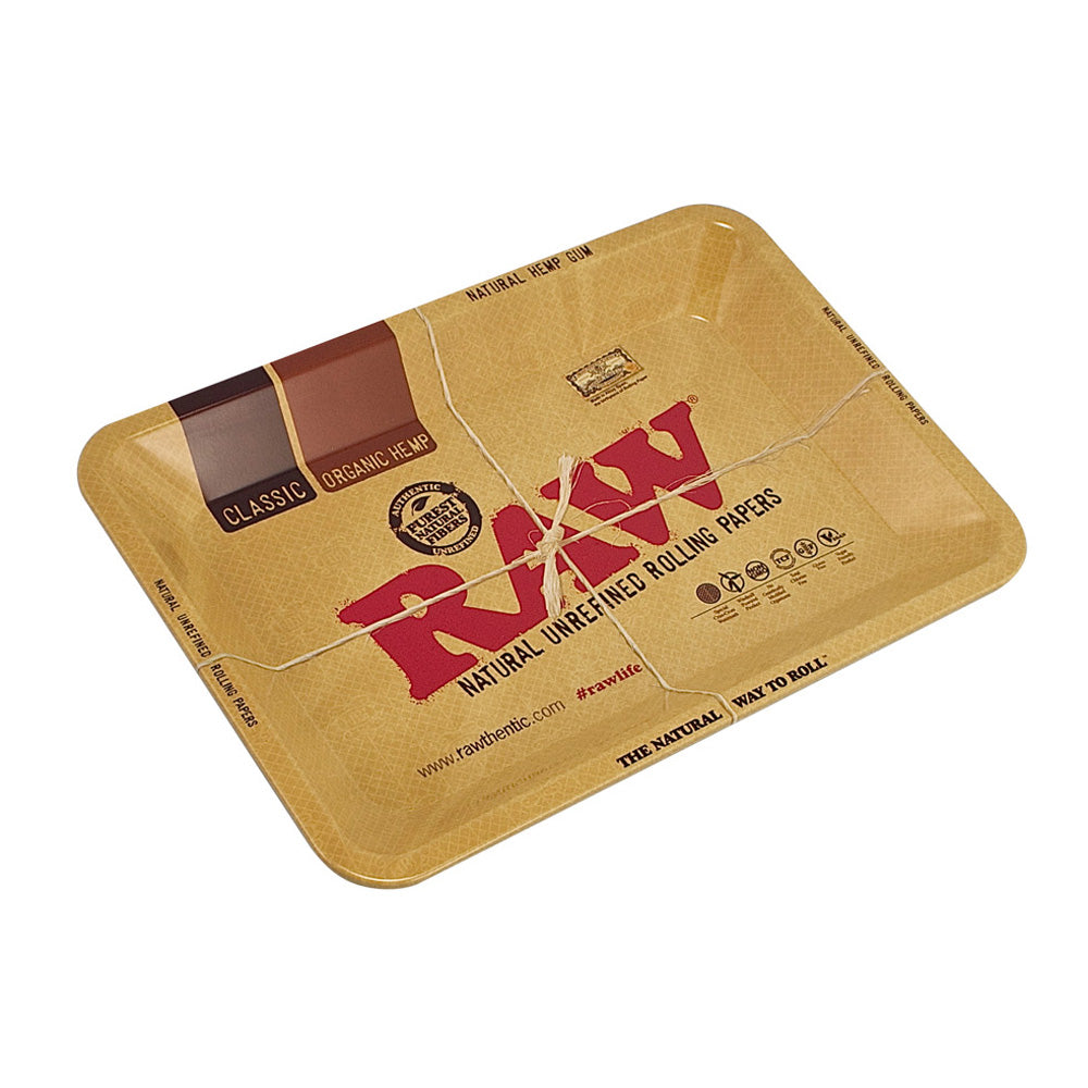 7" x 5" Raw Aluminum High Sided Rolling Tray - Mini, BDD Wholesale
