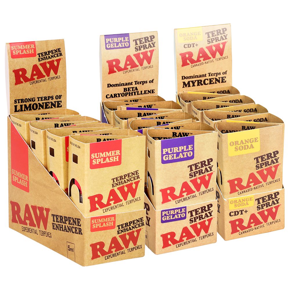 RAW CDT+ Terp Spray | 5ml | 8pc Display, BDD Wholesale