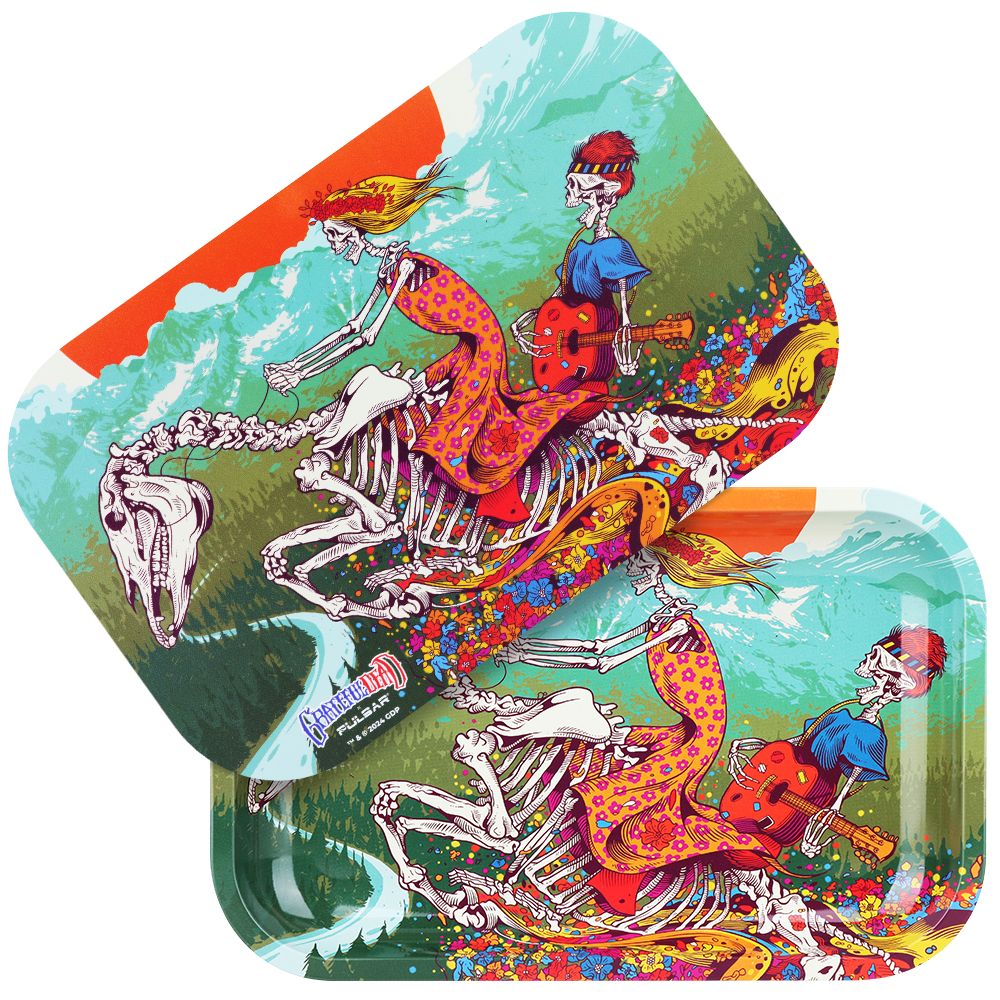 Grateful Dead x Pulsar Rolling Tray & Lid Kit - Dead Horse / 11" x 7", BDD Wholesale