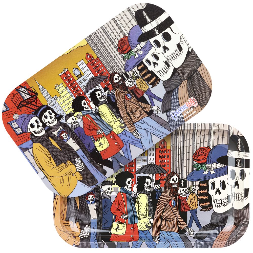 Grateful Dead x Pulsar Rolling Tray & Lid Kit - Street People / 11" x 7", BDD Wholesale