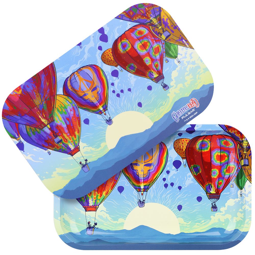 Grateful Dead x Pulsar Rolling Tray & Lid Kit - Hot Air / 11" x 7", BDD Wholesale