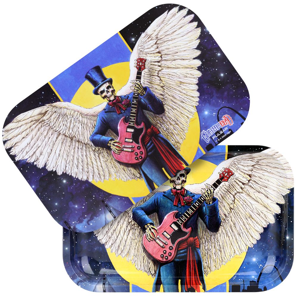 Grateful Dead x Pulsar Rolling Tray & Lid Kit - Angel of Music / 11" x 7", BDD Wholesale