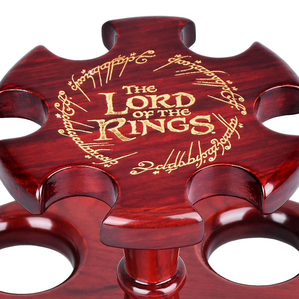 Pulsar Shire Pipes x LoTR COUNCIL OF ELROND Multi-Pipe Wood Display Stand - 8"x5", BDD Wholesale