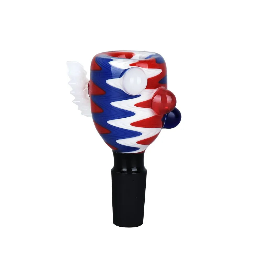 9CT DISPLAY - Grateful Dead x Pulsar Bolt Trippy Swirls Herb Slide - 14mm M, BDD Wholesale