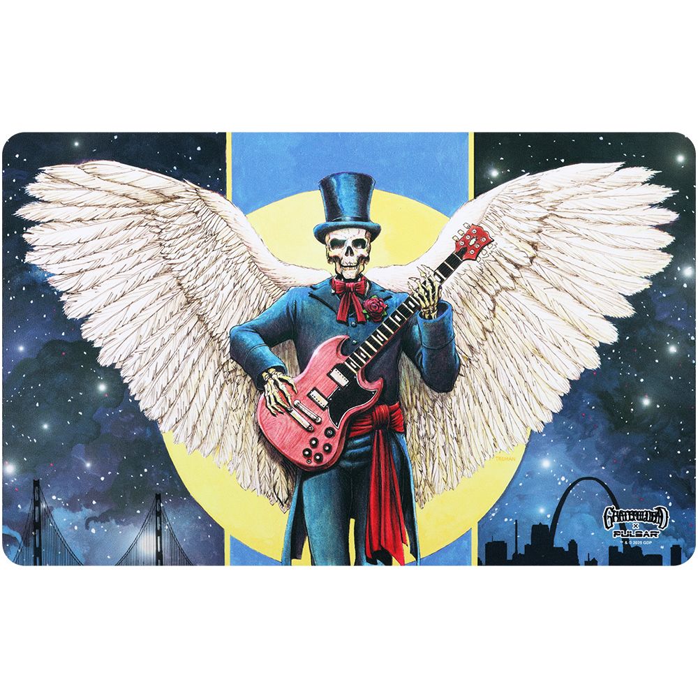 Grateful Dead x Pulsar DabPadz Fabric Top Dab Mat - Angel Of Music / 16"x10", BDD Wholesale