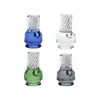 Pulsar Vortex Glass Mouthpiece Attachement for Puffco Pivot w/ Display Stand - Colors Vary, BDD Wholesale