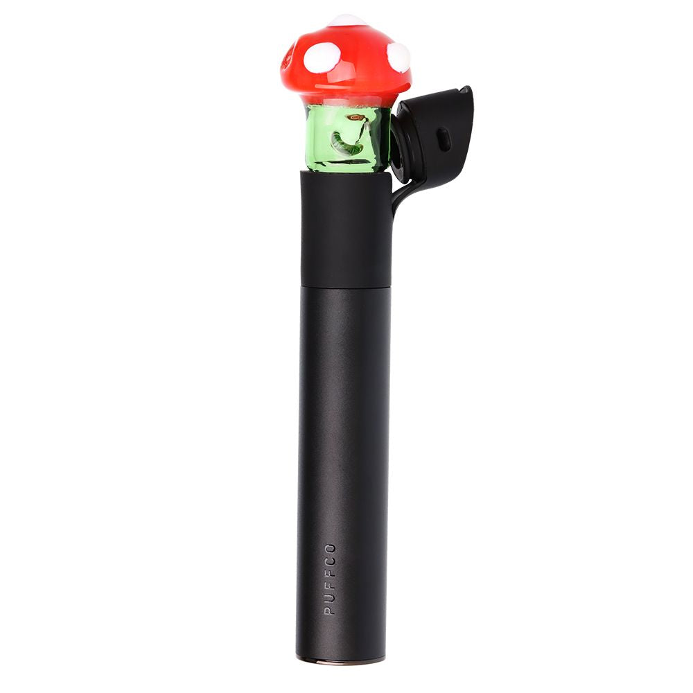 Pulsar Mushroom Glass Mouthpiece Attachment for Puffco Pivot w/ Display Stand - Colors Vary, BDD Wholesale