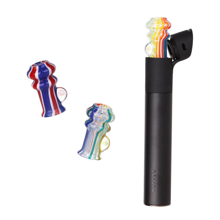 Pulsar Rainbow w/ Opal Glass Mouthpiece Attachment for Puffco Pivot