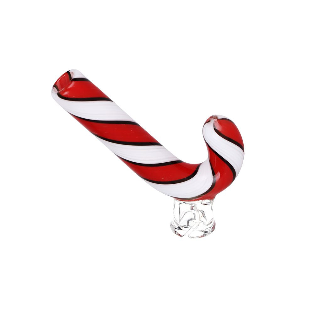 Candy Cane Glass Mouthpiece Attachment for Puffco Pivot, BDD Wholesale