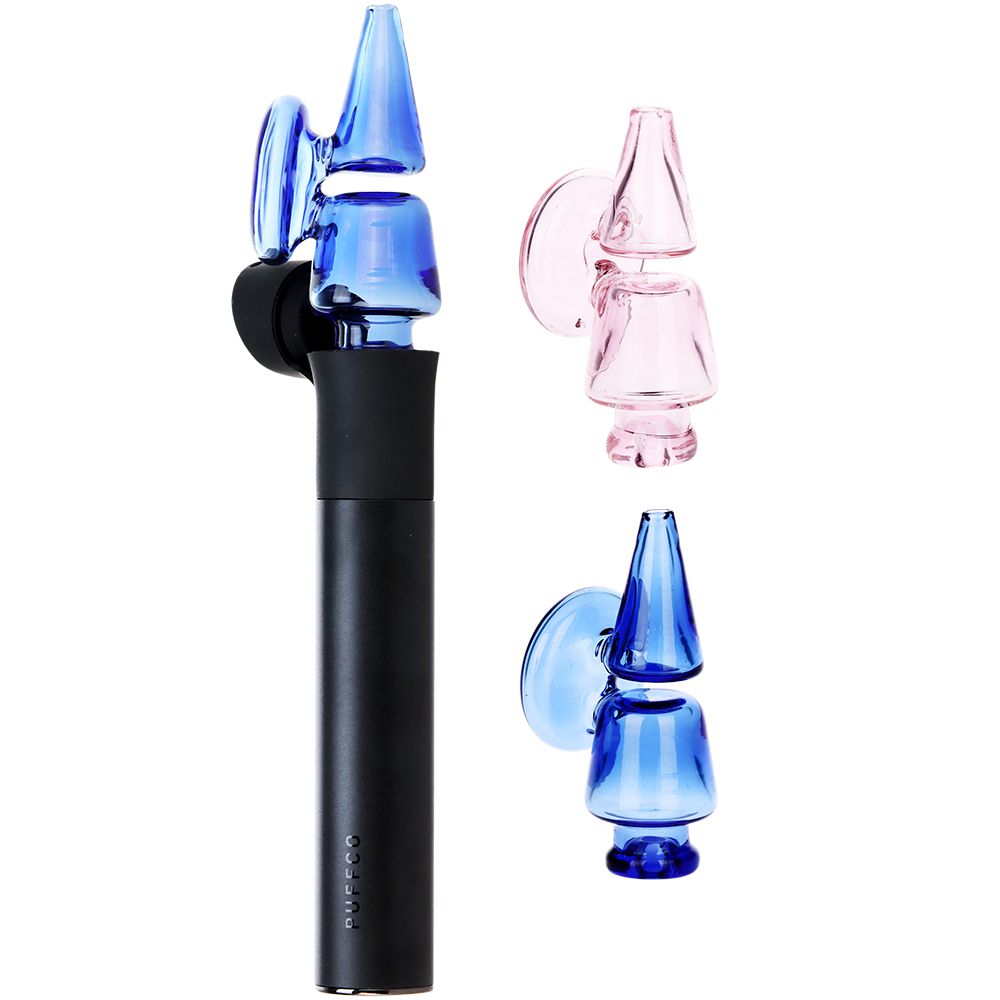 Pulsar Double Chamber Glass Mouthpiece Attachment for Puffco Pivot - Colors Vary, BDD Wholesale